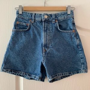 Zara High Waisted Denim Shorts